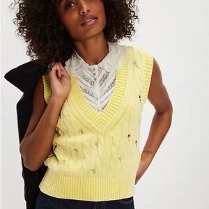 Free People Plumeria Floral Vest